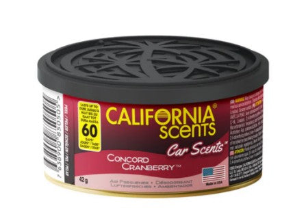 California Scents Car Scents Air Freshener Tins Concord Cranberry