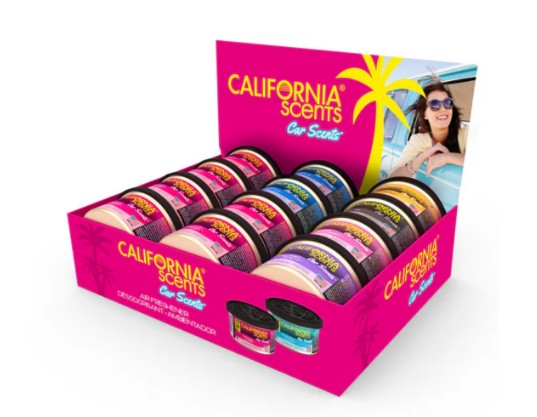 California Scents Car Scents Air Freshener 12pk Assorted