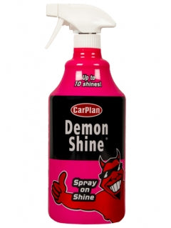 CarPlan Demon Shine Spray – Achieve Instant Shine with Easy-to-Use Pink 1L Formula – High Gloss Car Polish