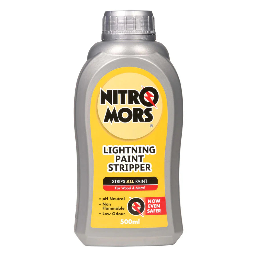 Nitromors Lightning Paint Stripper 500ml, Ultimate Fast-Action Remover for Wood & Metal