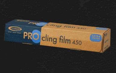 PROWRAP 450MM X 300M PREMIUM EXTRA-STRONG CLING FILM CUTTERBOX